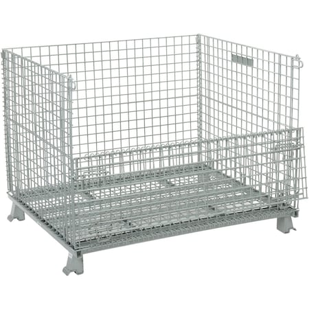 Global Industrial Folding Wire Container, 3000 Lb. Capacity, 48L x 40W x 36-1/2H 493395
